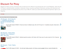 Tablet Screenshot of discountforpinoy.blogspot.com