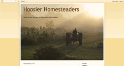 Desktop Screenshot of hoosierhomesteaders.blogspot.com
