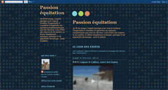 Desktop Screenshot of equitation-passion.blogspot.com