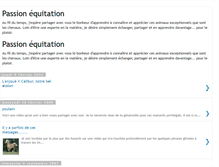 Tablet Screenshot of equitation-passion.blogspot.com