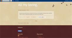 Desktop Screenshot of andillsendallmylovingtoyou.blogspot.com