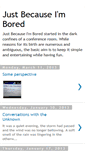 Mobile Screenshot of just-because-bored.blogspot.com