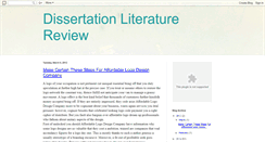 Desktop Screenshot of dissertationliteraturereview.blogspot.com