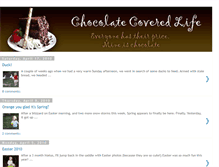 Tablet Screenshot of chocolatecoveredlife.blogspot.com