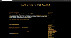 Desktop Screenshot of marketingwebmaster.blogspot.com