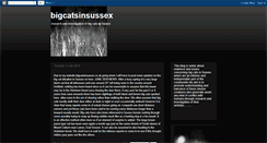 Desktop Screenshot of bigcatsinsussex.blogspot.com