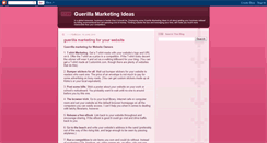 Desktop Screenshot of guerillamarketingideas.blogspot.com