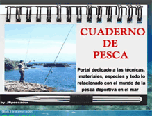 Tablet Screenshot of cuadernodepesca.blogspot.com