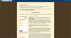 Desktop Screenshot of inkarlslab.blogspot.com