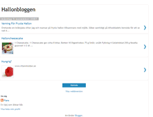 Tablet Screenshot of hallonbloggen.blogspot.com
