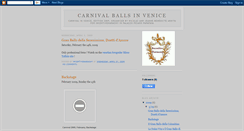 Desktop Screenshot of carnivalballsinvenice.blogspot.com