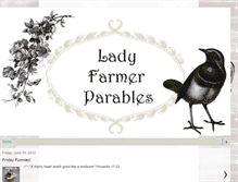 Tablet Screenshot of ladyfarmerparables.blogspot.com