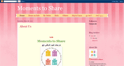 Desktop Screenshot of momentstoshareae.blogspot.com