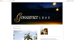 Desktop Screenshot of gossamerlove.blogspot.com