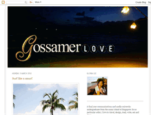 Tablet Screenshot of gossamerlove.blogspot.com