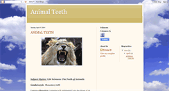 Desktop Screenshot of animalteeeth.blogspot.com