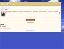 Tablet Screenshot of animalteeeth.blogspot.com