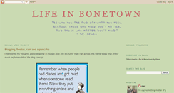 Desktop Screenshot of lifeinbonetown.blogspot.com