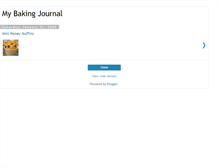 Tablet Screenshot of mybakingjournal.blogspot.com