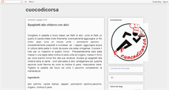 Desktop Screenshot of cuocodicorsa.blogspot.com