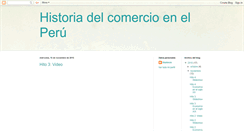 Desktop Screenshot of historiadelcomercioenelperu.blogspot.com