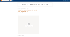 Desktop Screenshot of miscetera.blogspot.com