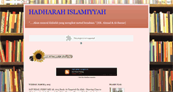 Desktop Screenshot of hadharahislamiyyah.blogspot.com