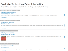 Tablet Screenshot of gradschoolmarketer.blogspot.com