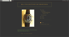 Desktop Screenshot of macollectiondemontres.blogspot.com