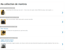 Tablet Screenshot of macollectiondemontres.blogspot.com