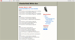 Desktop Screenshot of chesterfieldwhitesox.blogspot.com