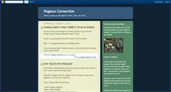 Desktop Screenshot of pegasusconnection.blogspot.com