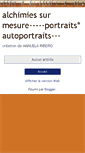 Mobile Screenshot of alchimiesurmesure-portraits.blogspot.com