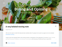 Tablet Screenshot of diningandopining.blogspot.com