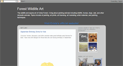 Desktop Screenshot of forestwildlifeart.blogspot.com