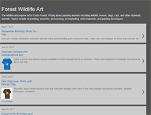 Tablet Screenshot of forestwildlifeart.blogspot.com