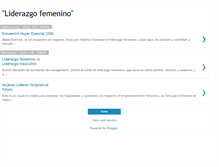 Tablet Screenshot of liderazgofemenino.blogspot.com