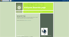 Desktop Screenshot of everyonedeservesyoga.blogspot.com