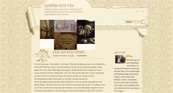 Desktop Screenshot of loppisochvin.blogspot.com