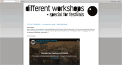 Desktop Screenshot of differentworkshops.blogspot.com