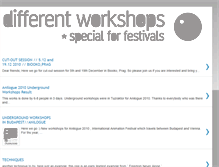 Tablet Screenshot of differentworkshops.blogspot.com