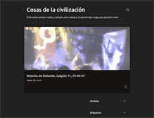 Tablet Screenshot of cosasdelacivilizacion.blogspot.com