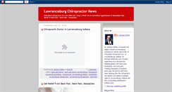 Desktop Screenshot of lawrenceburgchiropractor.blogspot.com