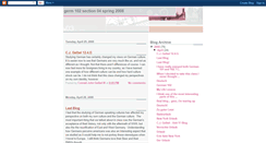 Desktop Screenshot of germ102section04spring08.blogspot.com