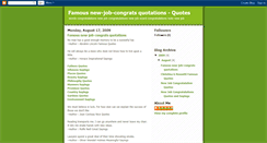 Desktop Screenshot of new-job-congratsquotations.blogspot.com