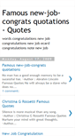 Mobile Screenshot of new-job-congratsquotations.blogspot.com