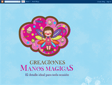 Tablet Screenshot of creacionesmanosmagicas.blogspot.com