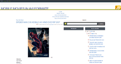 Desktop Screenshot of mobile-movies-avi.blogspot.com