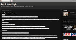 Desktop Screenshot of evolutionright.blogspot.com