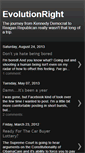 Mobile Screenshot of evolutionright.blogspot.com